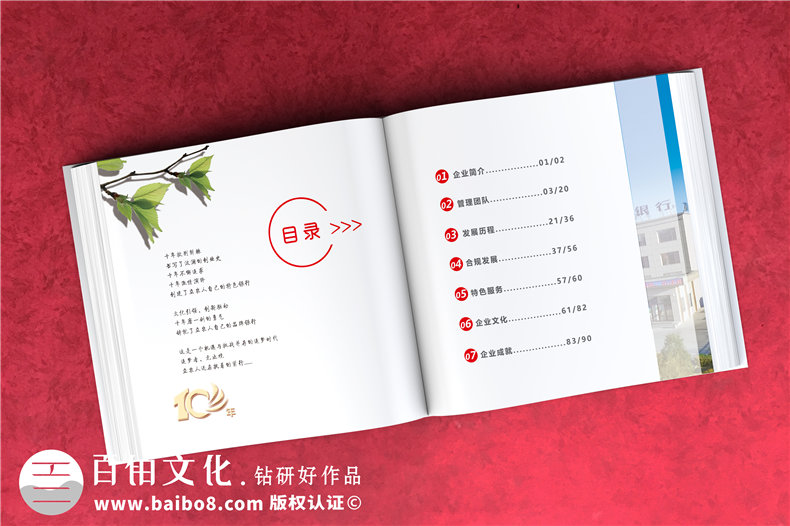 公司周年活動(dòng)紀(jì)念畫冊-銘記團(tuán)隊(duì)部門成長的周年慶畫冊設(shè)計(jì)