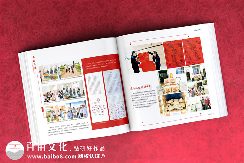 定點(diǎn)幫扶決勝脫貧攻堅紀(jì)實(shí)勝利相冊設(shè)計-扶貧畫冊制作
