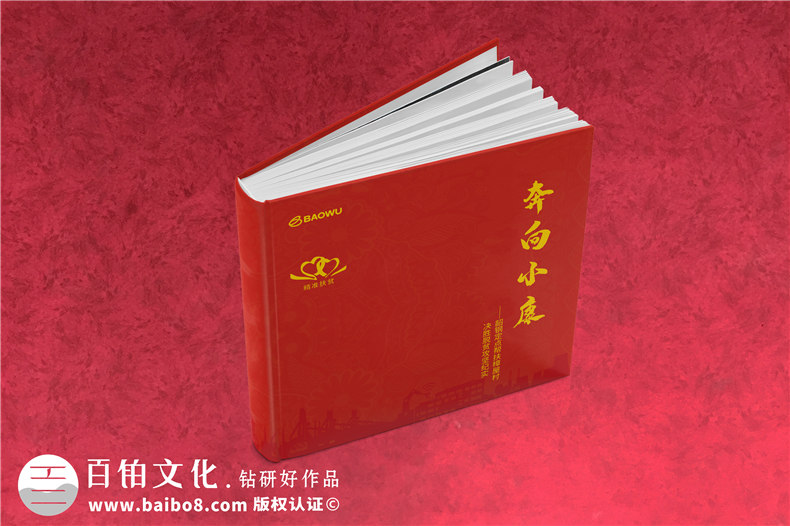 定點(diǎn)幫扶決勝脫貧攻堅紀(jì)實(shí)勝利相冊設(shè)計-扶貧畫冊制作