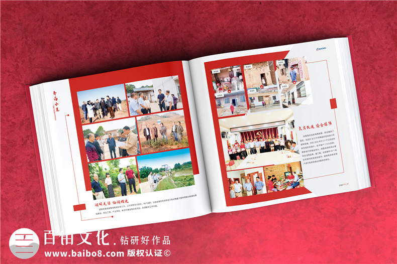 定點(diǎn)幫扶決勝脫貧攻堅紀(jì)實(shí)勝利相冊設(shè)計-扶貧畫冊制作