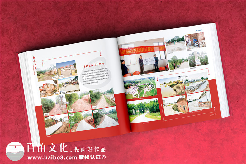 定點(diǎn)幫扶決勝脫貧攻堅紀(jì)實(shí)勝利相冊設(shè)計-扶貧畫冊制作