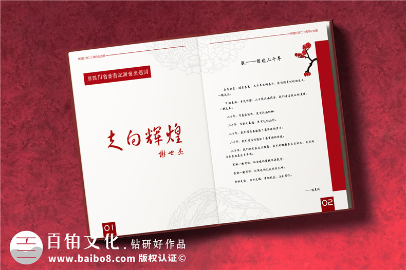 【公司成立20周年慶紀(jì)念冊(cè)】 店慶留念相冊(cè)定制