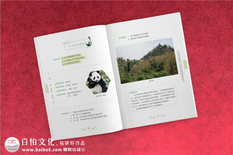 景區(qū)宣傳畫冊內(nèi)頁版式設計-旅游景點森林自然資源教育手冊怎么做?